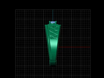 Print Ready STL 3DM  Gents Rings Diamond Men Ring  3D print model 52