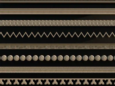 Ornament Pack Vol 19 - Medieval Gothic Romanesque Baroque 3D model