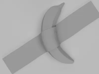 Million dollar banana 3D model