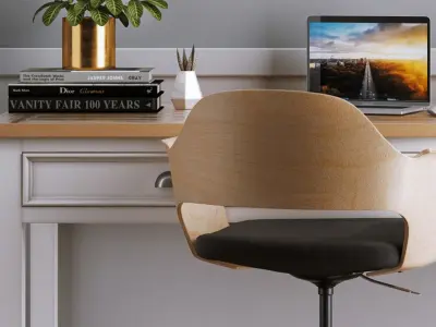 and Nordic desk chair 3D model