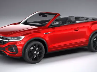 Volkswagen T-Roc Cabrio R-line 2022 3D model