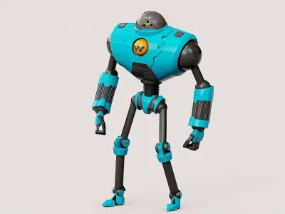 ANDROID MOBY Rigged for Unreal Engine - Unity - MIXAMO 3D model