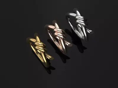 Tiffany Ring 3D print model 5