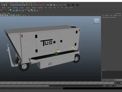 TUG Ground Powered Unit 28V Magnum 3D model