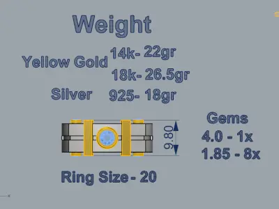 Man Ring 13 3D print model