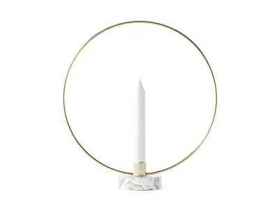 candleholder golden ring 3D model