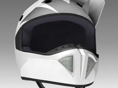 Generic Motocross Helmet 3D model
