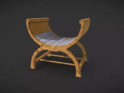 Cylindrical Chair Free low-poly 3D model