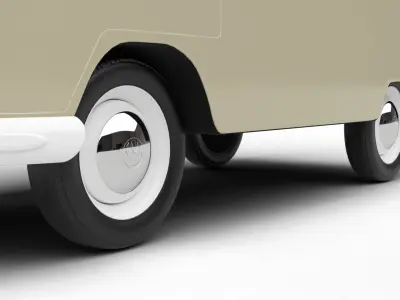 Volkswagen T1 Samba Bus 1950 3d model 3D model