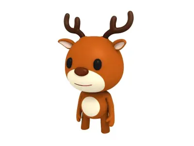 Rigged Deer 3D model