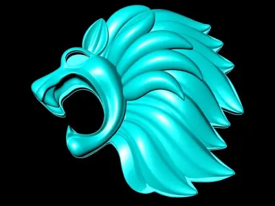 The lions face for jewelry 3D print model
