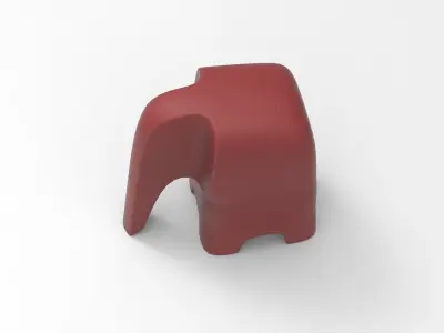 Olifant Ornamental Low-poly 3D model