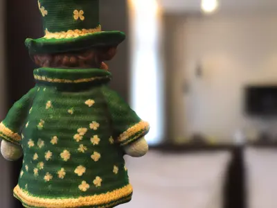 Leprechaun Plush Low-poly 3D model