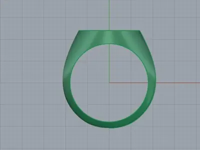 mens ring classic finger ring Free 3D print model