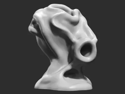 Modern Abstract Decorative sculpture 3d print model 54 3D print model