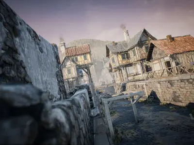 Fantasy and Medieval Architecture Kit Low-poly 3D model