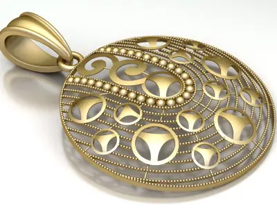 MERCEDES DESIGN LOCKET SET 3D PRINTABLE MODEL  3D print model