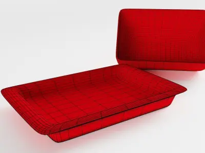 Polka Dot Butter Dish 3D model