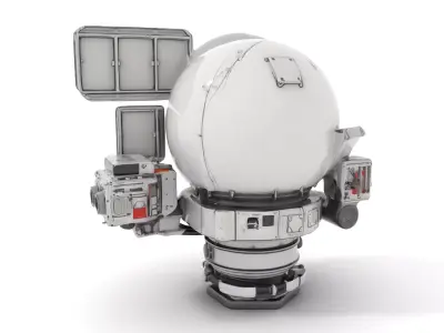 Advanced Satellite Module model pack Low-poly 3D model