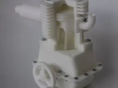 Single cylinder Engine 3D print model