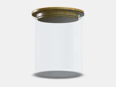 IKEA 365 Jar with lid Low-poly 3D model