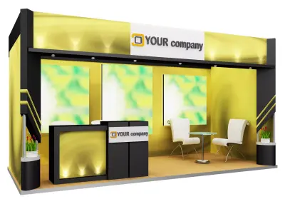Booth Exhibition Stand a578b 3D model