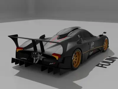 Pagani Zonda R 3D model