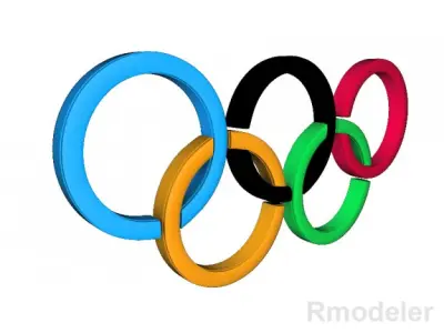 Olympic 3d Logo 3D model