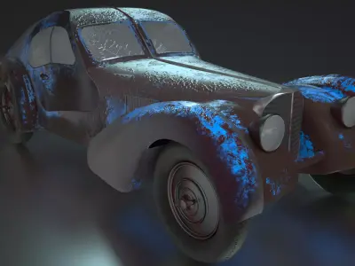 Bugatti type 57  special edited 3D model