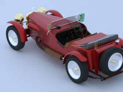 Alvis Speed 25 1936 Low-poly 3D model
