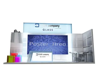 Booth Exhibition Stand a435 3D model