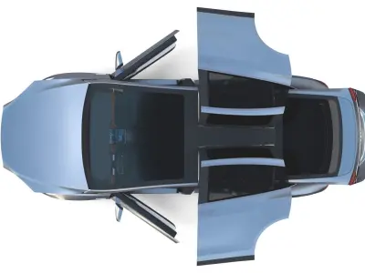 2017 Tesla S-X-3 Collection w interior 3D model