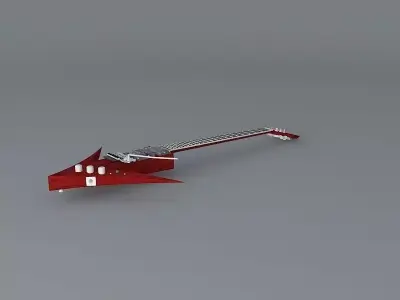 Double arrowhead guitar Free 3D model