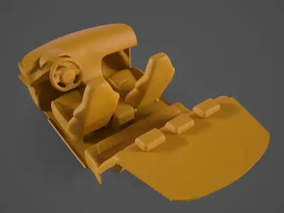 LEXUS RC F CAR INTERIOR 3D print model