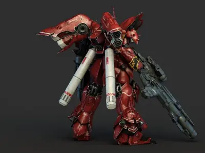 MOBILE SUIT GUNDAM MSN-06S SINANJU 3D model