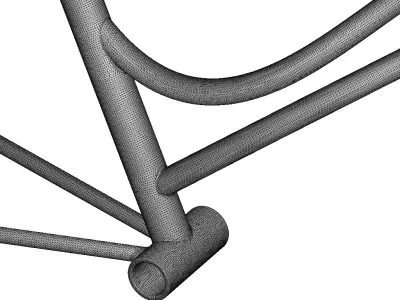 Premium Ladies Bicycle Frame 3D print model