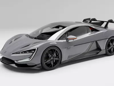 BYD Yangwang U9 HAMMER With Interior 3D model