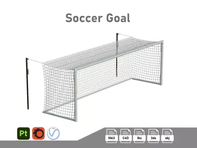 Soccer Goal 3D model buy