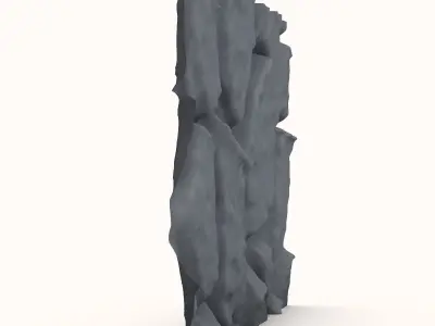 Stacked Cobble Stone Facade 3D model