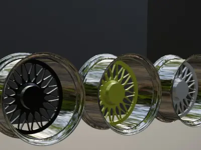 BBS Super RS Wheels High-Quality 3D Model 3D model
