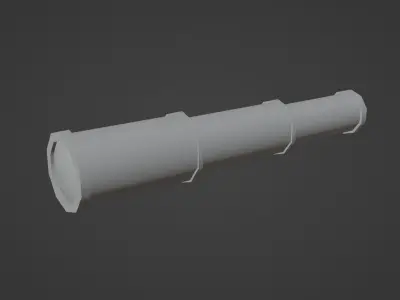 Telescope Free low-poly 3D model
