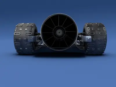 Futuristic F1 Racer 3D model