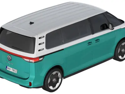 Volkswagen ID Buzz LWB 2023 3D model