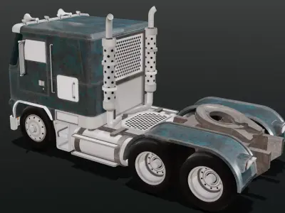 Truck 3D Model Low-poly 3D model