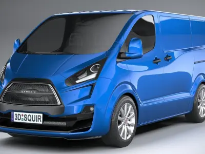 Generic Van Medium 2020 3D model