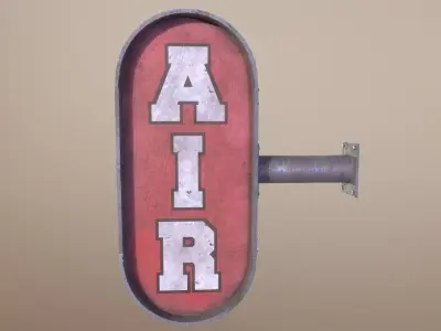 The AIR sign 3D model