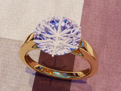 Diamond Ring from Mun 3D print model