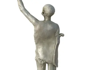 Statue 01 Low-poly 3D model