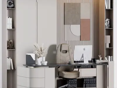 Boss Desk - Office Furniture 25 3D model