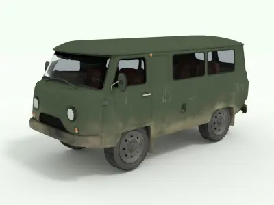 UAZ-452 Bukhanka 3D model